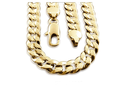 Gold Plated Mens Curb Chain